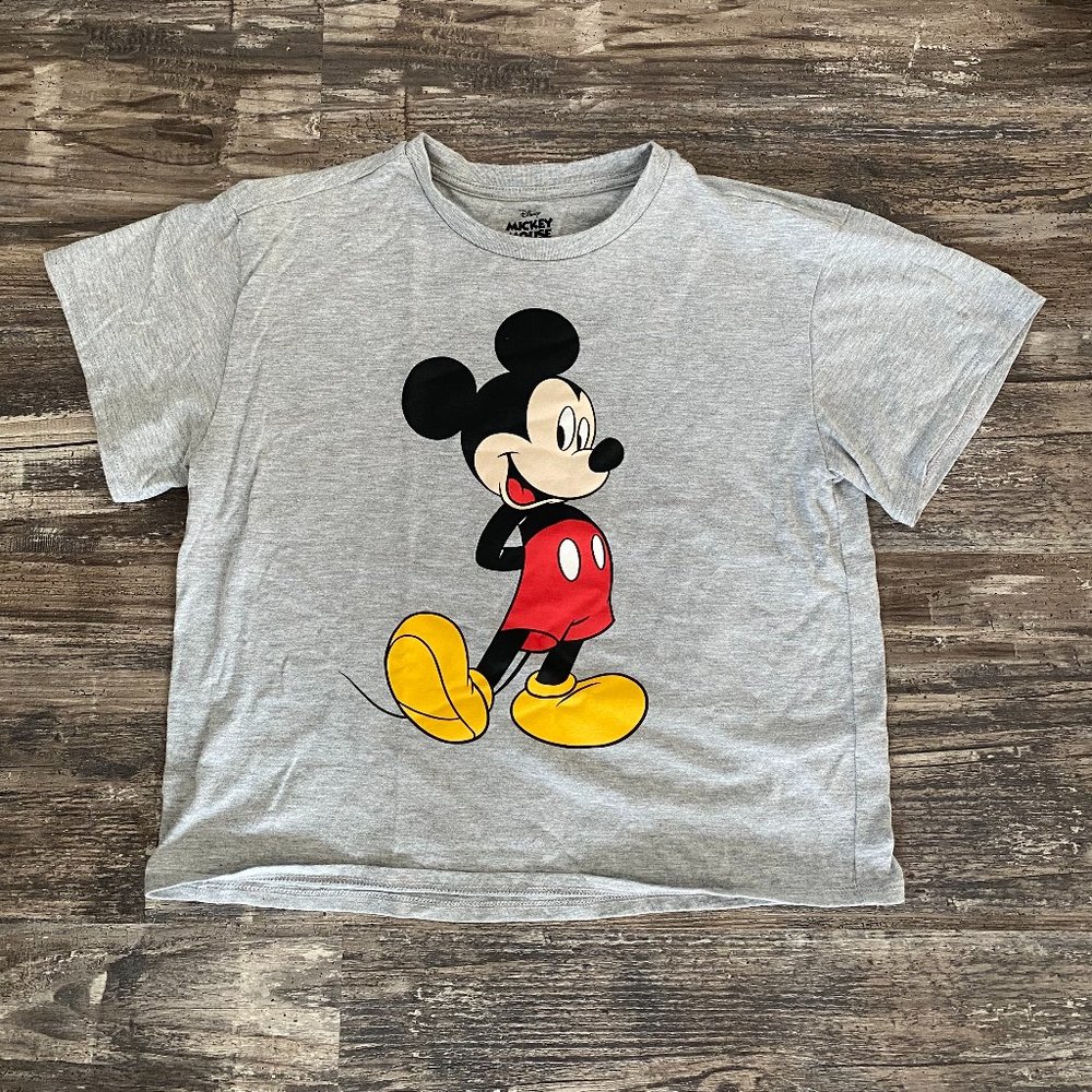 Cute Mickey Mouse Box Style T-shirt